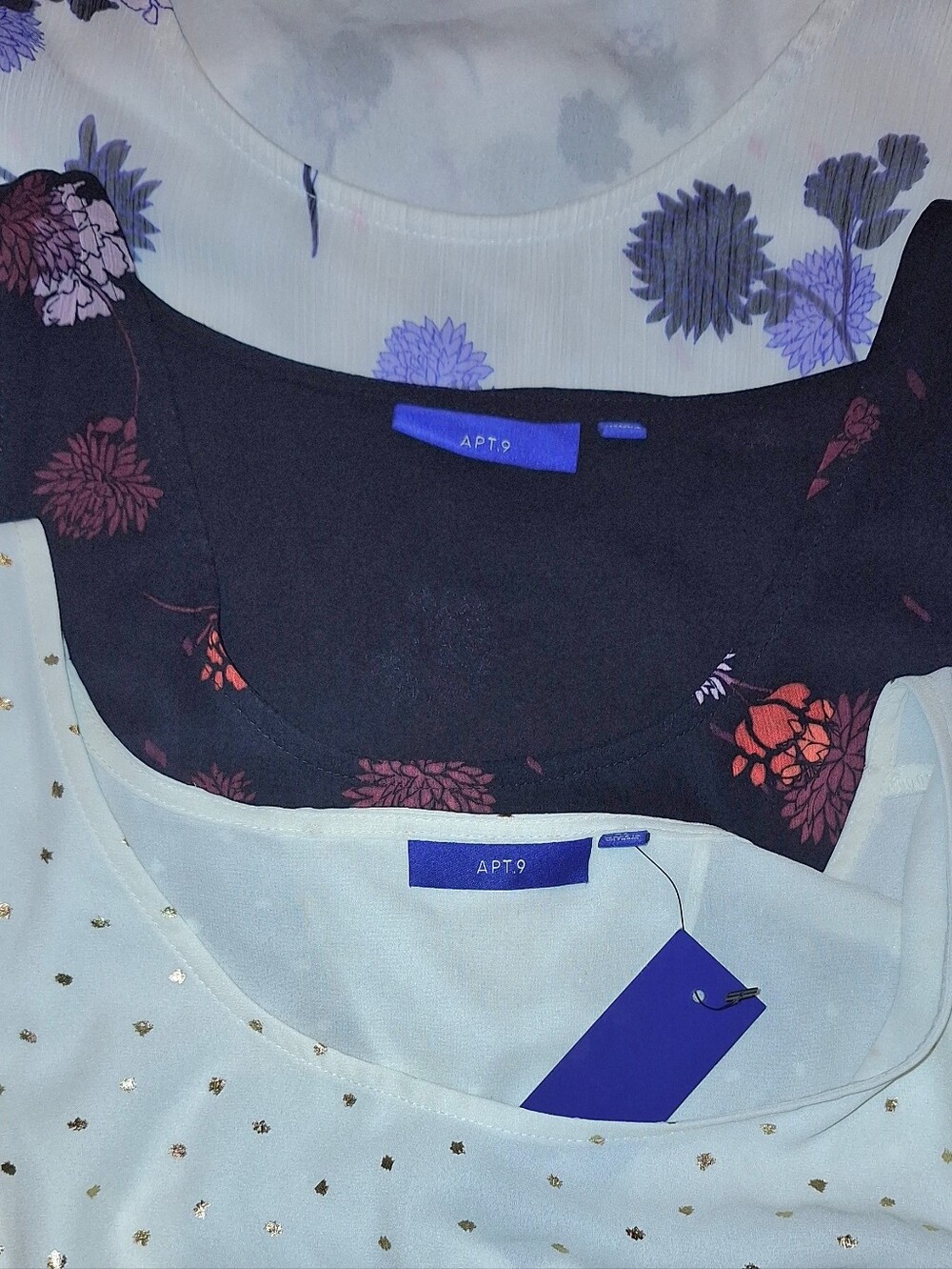 Women's Sleeveless Shirts Apt. 9 Size XL Lot of 3